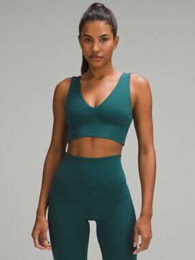 Lululemon Align V-Neck Bra in "Storm Teal"